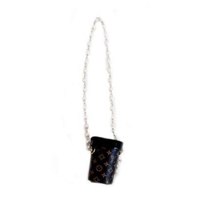POP MART The Monsters Labubu Fashion Dress - Labubu LV Style Milk tea bag